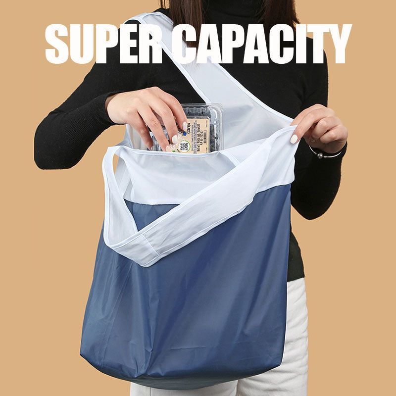 Recycled Waterproof Color Matching Portable Folding Shopping Bag