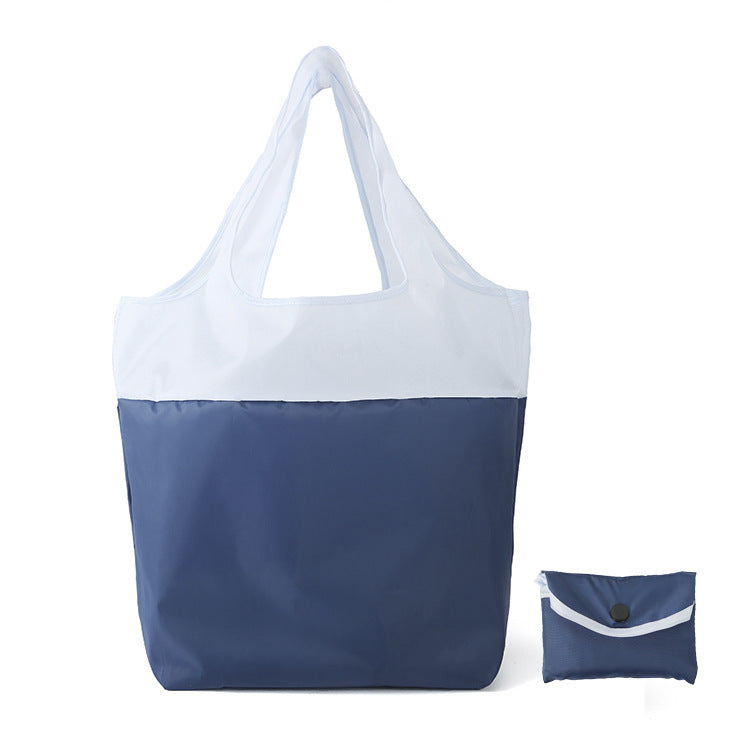Recycled Waterproof Color Matching Portable Folding Shopping Bag