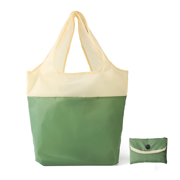 Recycled Waterproof Color Matching Portable Folding Shopping Bag