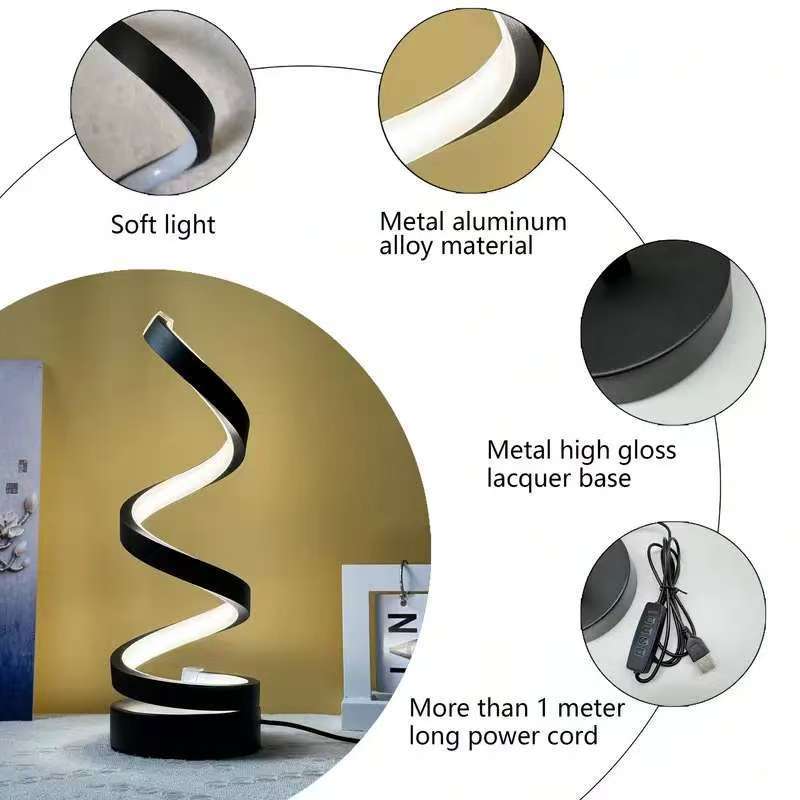 Twisted LED Lights For Bedrooms And Living Rooms, Decorative Lights, Popular Photo Backdrops And Atmosphere Props