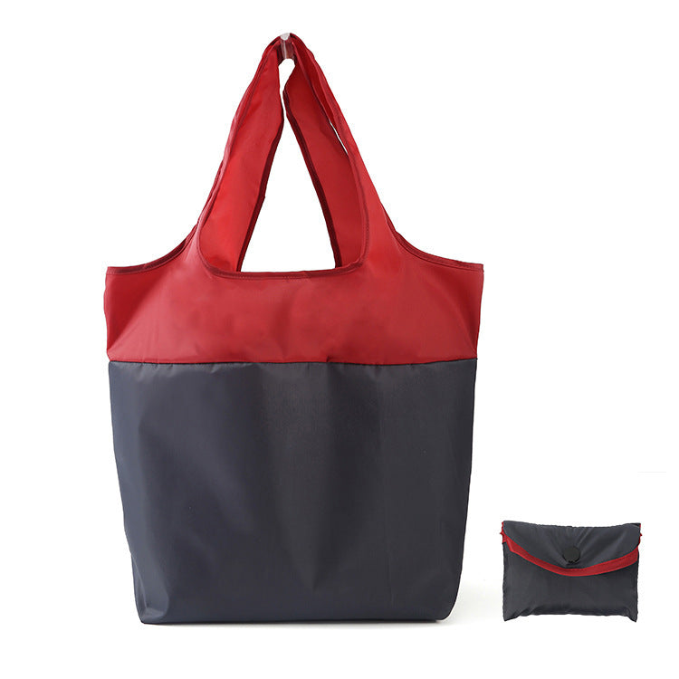 Recycled Waterproof Color Matching Portable Folding Shopping Bag