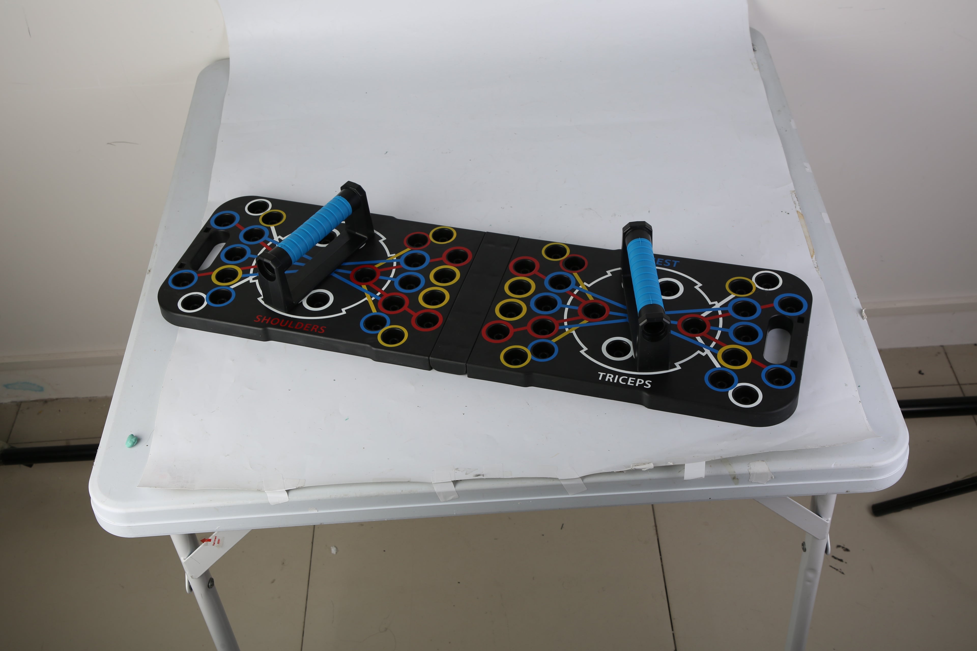 Multifunctional Push Up Board Home Strength Training Equipment With 15 Fitness Accessories Pilates Bar Resistance Band Roller Wheel Full Body Workout Home Gym Equipment